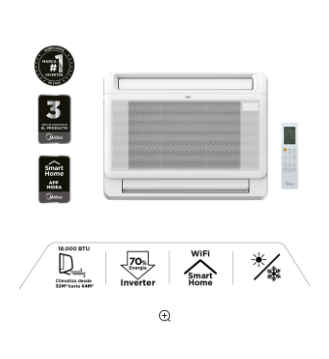 Consola Inverter Frio-Calor 18000 Btu + Wifi
