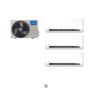 Multisplit Breezeless 2x9000+18000 BTUh con Wi-Fi