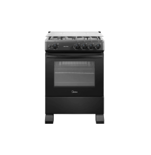 Cocina a Gas 4 Quemadores 24inch Negra
