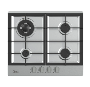 Encimera a Gas 4 Quemadores Gris 60cm